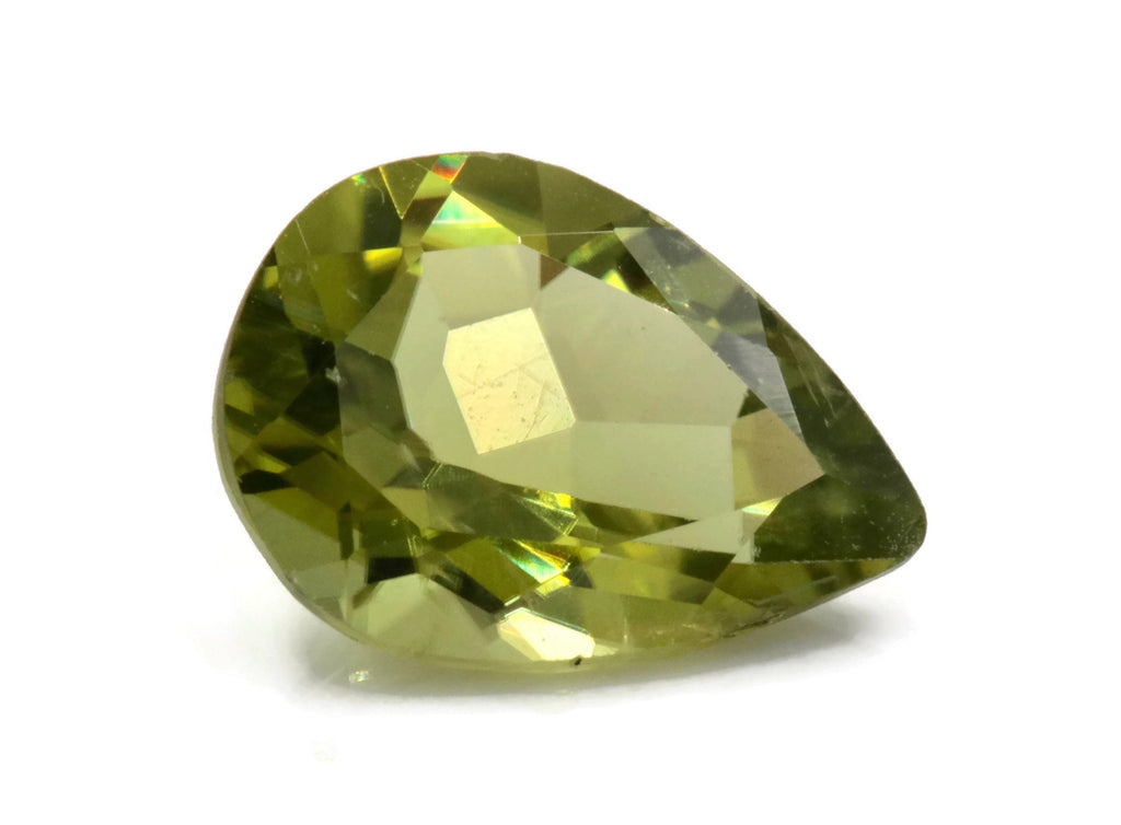 Peridot Pear 8x11mm-Planet Gemstones