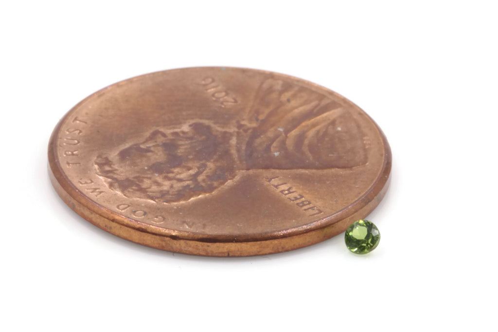 Chrome diopside round 2mm-Planet Gemstones