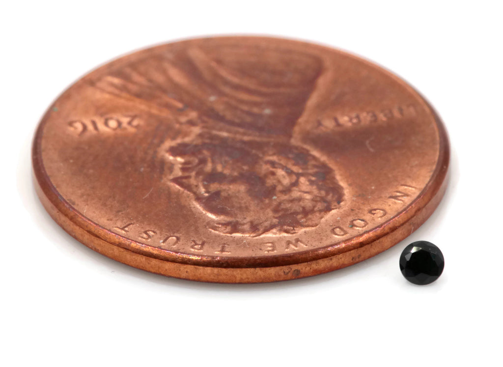 Black spinel 2mm-Planet Gemstones