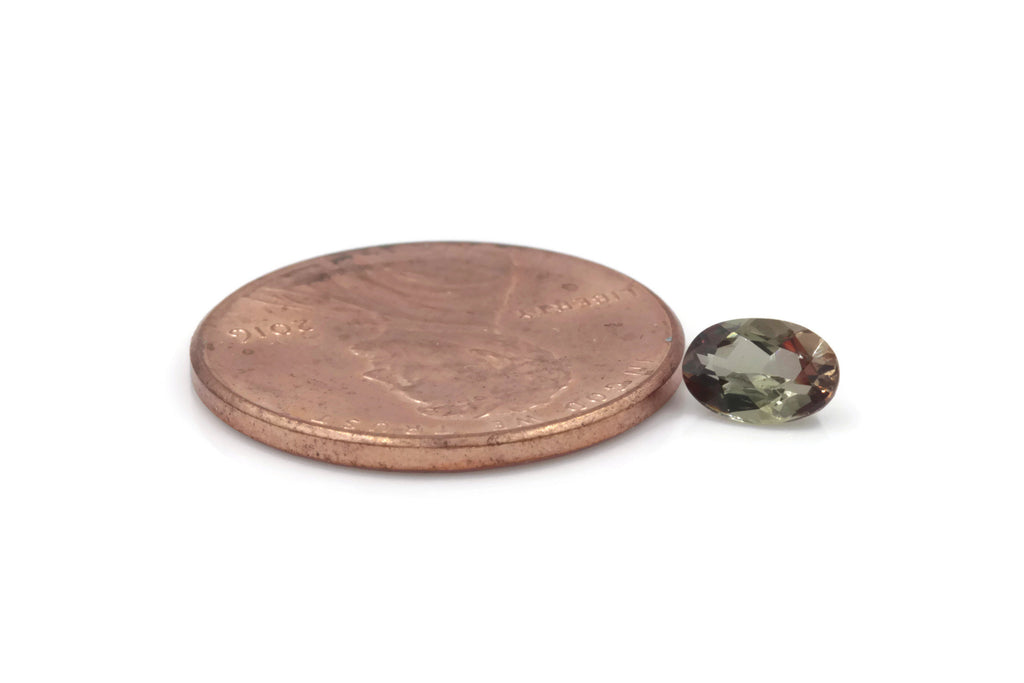 Natural Andalusite Andalusite Gemstone Genuine Andalusite Poor Man Alexandrite Faceted Andalusite DIY ANDALUSITE 2PCS SET 6x4mm 0.96ct-Planet Gemstones