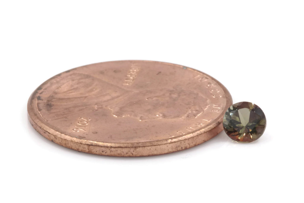 Natural Andalusite Andalusite Gemstone Genuine Andalusite Poor Man Alexandrite Faceted Andalusite DIY ANDALUSITE 5PCS SET 4mm 1.35ct-Planet Gemstones