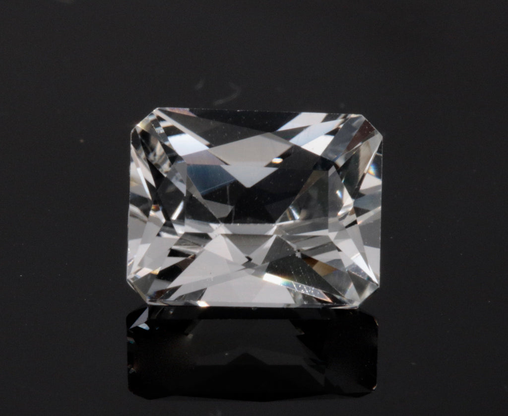 Natural Rock Crystal DIY Jewelry Quartz faceted quartz stone white quartz beads rock crystal Emerald Cut 10x8mm DIY Jewelry Supplies-Planet Gemstones