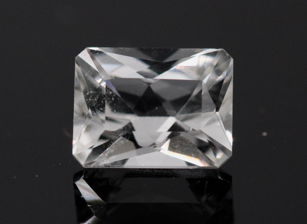 Natural Rock Crystal DIY Jewelry Quartz faceted quartz stone white quartz beads rock crystal Emerald Cut 9x7mm DIY Jewelry Supplies-Planet Gemstones