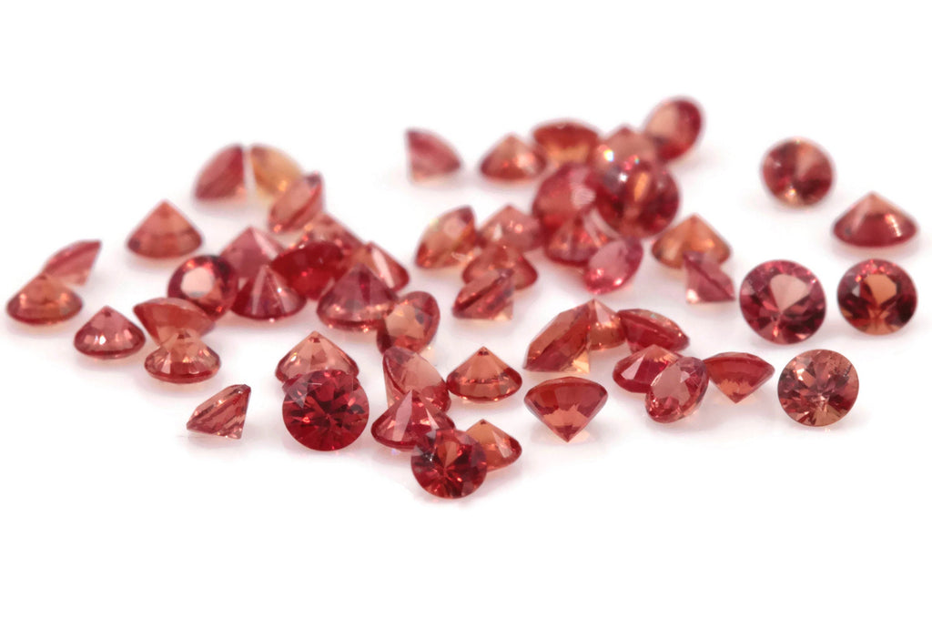 Natural Sapphire Gemstone Faceted Melee Sapphire Loose Stone loose sapphire birthstone DIY Jewelry 5PCS SET Round 0.25ct 2mm-Planet Gemstones