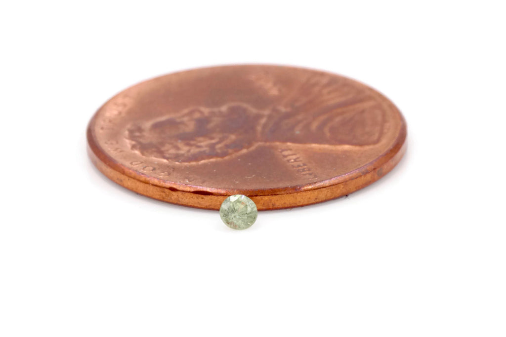 Natural Demantoid Garnet Melee Garnet Demantoid Garnet January Gemstone 1.5mm Round 5PCS SET DIY Jewelry Loose Stone SKU:00111030-Planet Gemstones
