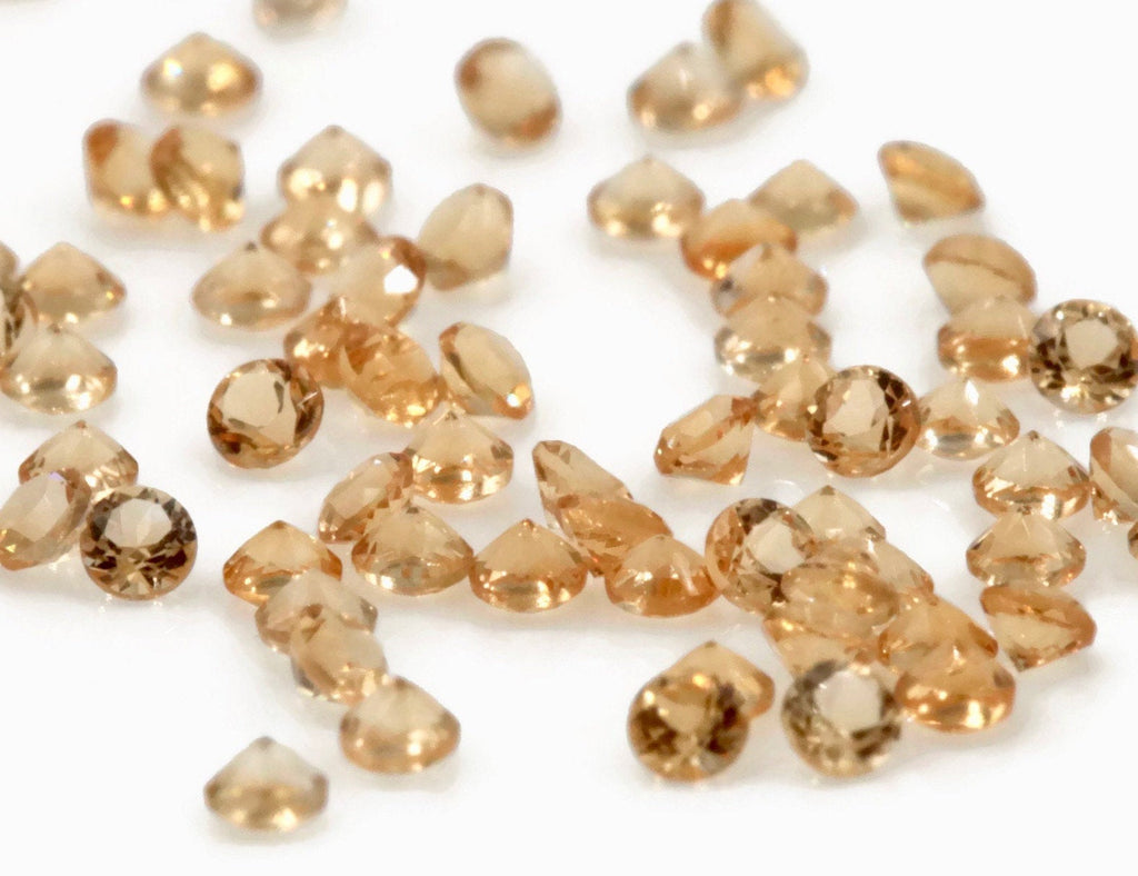 Natural Citrine Quartz Melee Citrine DIY Jewelry Supply Citrine Loose Gemstone November Birthstone Golden Citrine Quartz 5PCS 1.50mm 0.07ct-Planet Gemstones