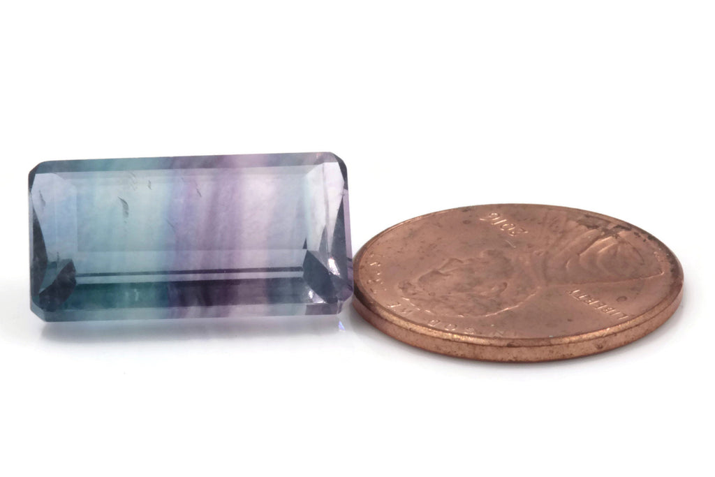 Natural Flourite Flourite Crystal Flourite Flourite Stone Bi-Colored Flourite 10x18mm OCT SKU:00111121 DIY Jewelry Supplies-Planet Gemstones