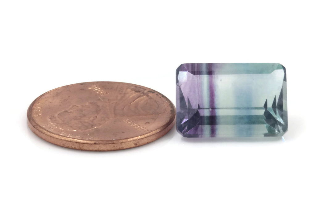 Bicolored Flourite 14x10mm-Planet Gemstones