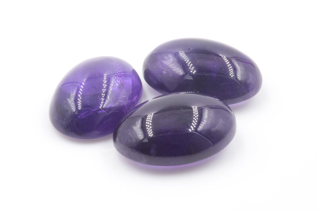 Natural amethyst gemstone amethyst cabochon loose stone genuine amethyst stone loose amethyst amethyst loose stone 20x15mm 15.80ct-Planet Gemstones