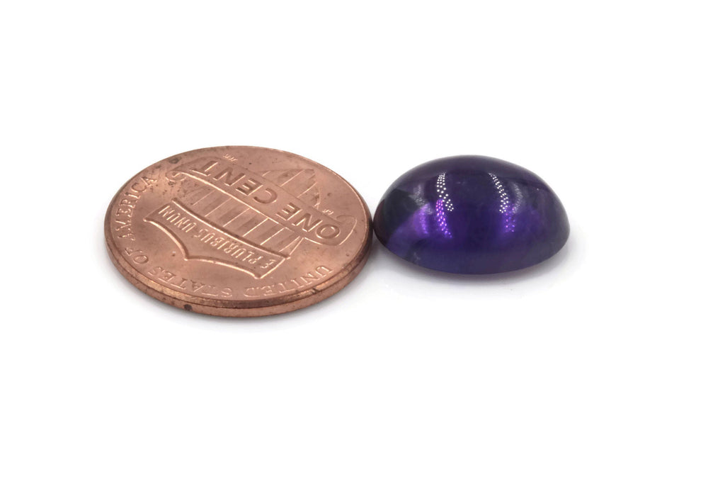 Natural amethyst gemstone amethyst cabochon loose stone genuine amethyst stone loose amethyst amethyst loose stone 14x10mm 5.79ct-Planet Gemstones