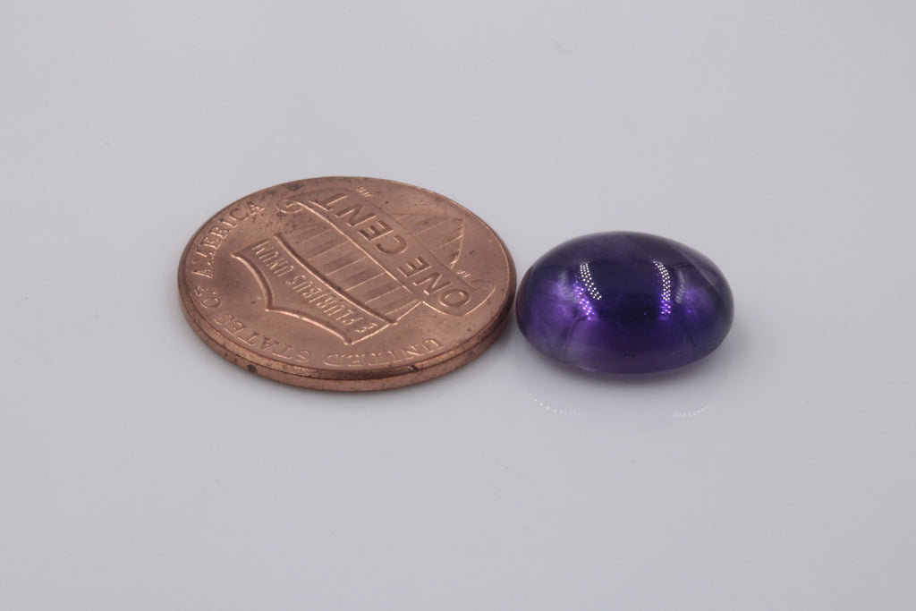 Natural amethyst gemstone amethyst cabochon loose stone genuine amethyst stone loose amethyst amethyst loose stone 12x10mm 4.81ct-Planet Gemstones