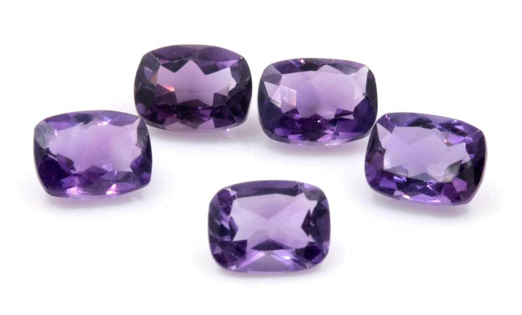Amethyst Cushion 8x6mm-Planet Gemstones