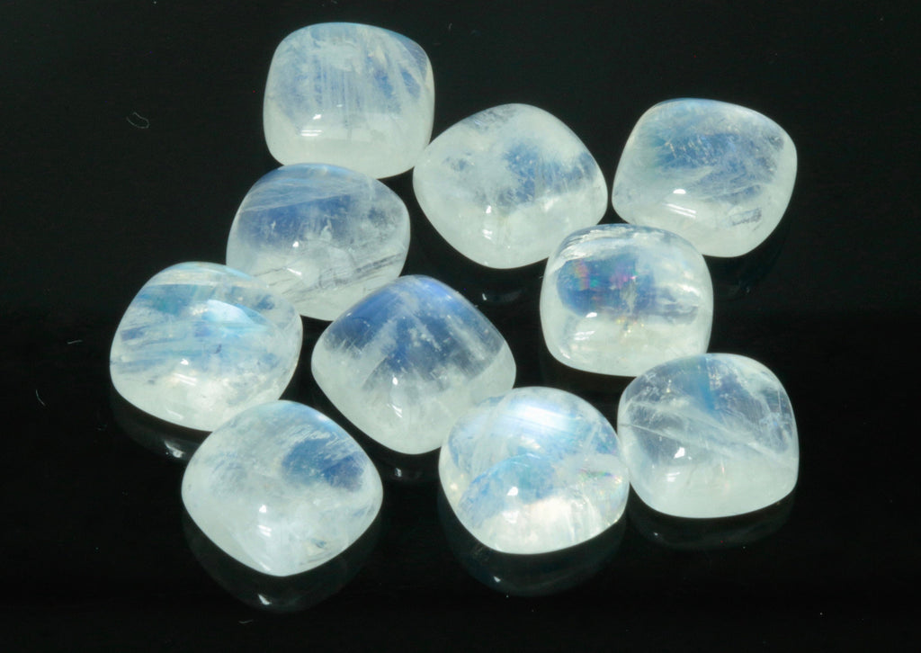 Moonstone cabs 10mm-Planet Gemstones