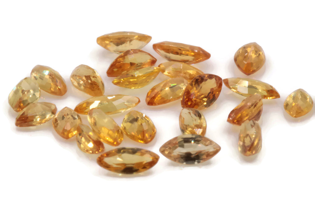 Orange Sapphire Marquise 4x2mm-Planet Gemstones