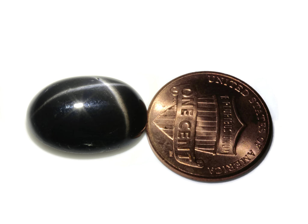 Natural Diopside Star Diopside Black Star Diopside DIY Jewelry Supplies Diopside September birthstone 18x13mm 16.44ct OV DIY Jewelry Supply-Planet Gemstones