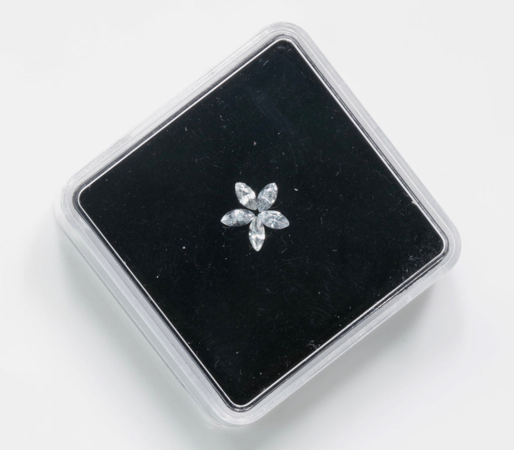Natural White sapphire 4X2mm 0.61ct Sapphire Gemstone Faceted Sapphire Loose Stone September Birthstone White Sapphire-Sapphire-Planet Gemstones