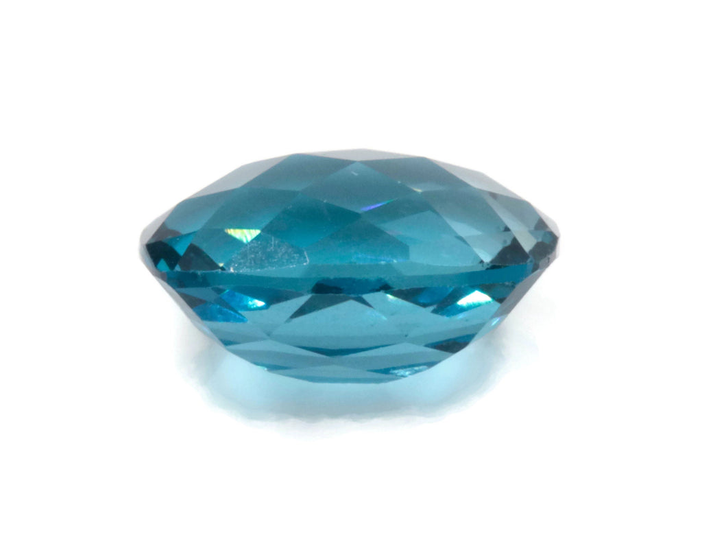 Natural Blue Topaz Gemstone 11x9mm 4.85ct Genuine Blue Topaz Faceted Checkered Blue Topaz November Birthstone Topaz Loose Blue Topaz SKU:111289-Planet Gemstones