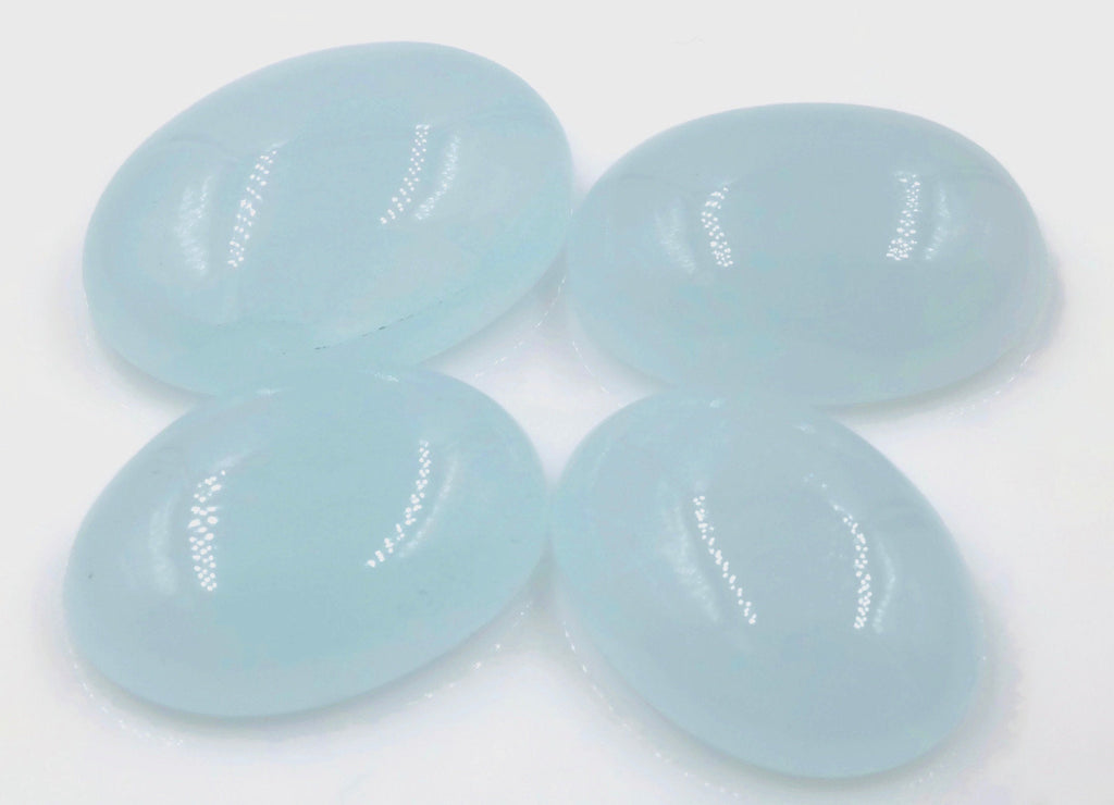 Natural Aquamarine Aquamarine Gemstone Milky Aquamarine march birthstone genuine aquamarine cabochon aquamarine 25x18mm DIY jewelry supplies-Aquamarine-Planet Gemstones