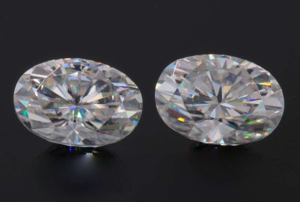 Moissanite Gemstone for wedding ring diamond alternative moissanite DIY jewelry supplies Certify Moissanite Forever one 8x6mm 1.37ct-Planet Gemstones