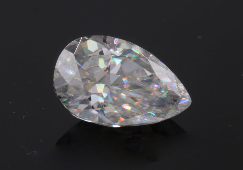 Moissanite Gemstone for wedding ring diamond alternative moissanite DIY jewelry supplies Certify Moissanite Forever one 6x9mm 1.41ct-Planet Gemstones