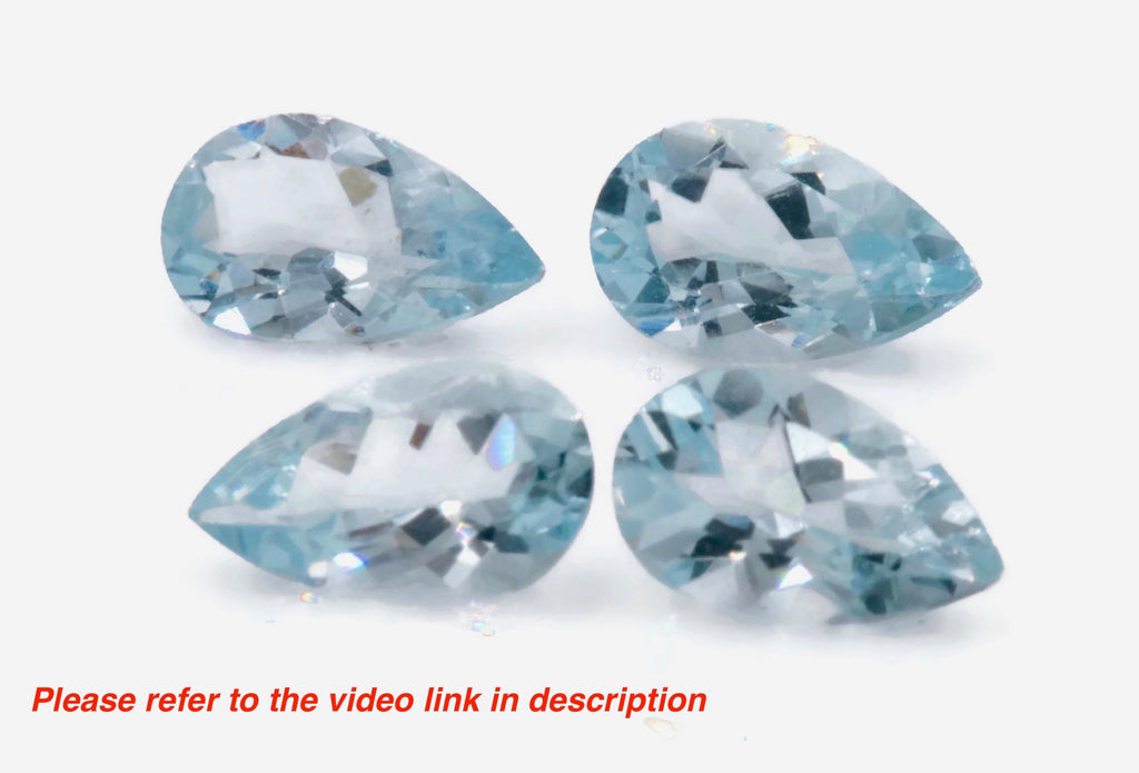 Aquamarine Pear 8x5mm-Aquamarine-Planet Gemstones
