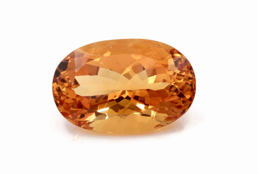 Natural Citrine Quartz Citrine Oval shape faceted Citrine Loose Gemstone November Birthstone Golden Citrine Quartz 28x18mm 38.9ct-Planet Gemstones