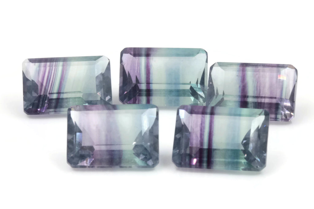 Bicolored Flourite 14x10mm-Planet Gemstones