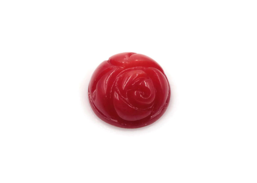 Coral Rose Flower 8mm-Planet Gemstones