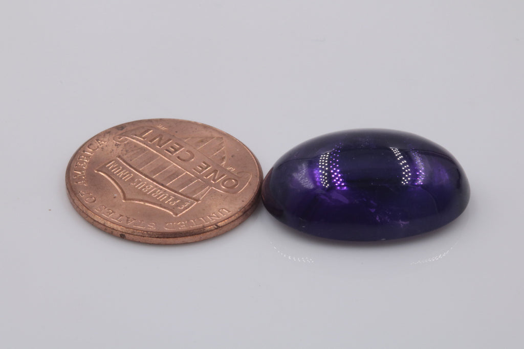 Natural amethyst gemstone amethyst cabochon loose stone genuine amethyst stone loose amethyst amethyst loose stone 20x15mm 15.80ct-Planet Gemstones