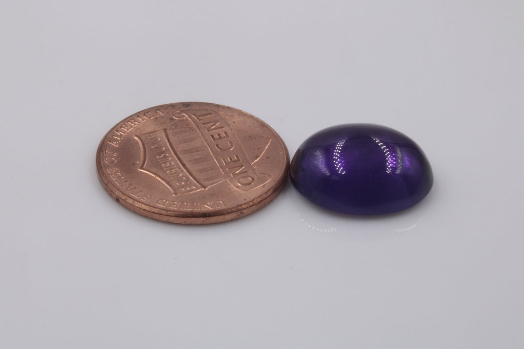 Natural amethyst gemstone amethyst cabochon loose stone genuine amethyst stone loose amethyst amethyst loose stone 14x12mm 7.57ct-Planet Gemstones