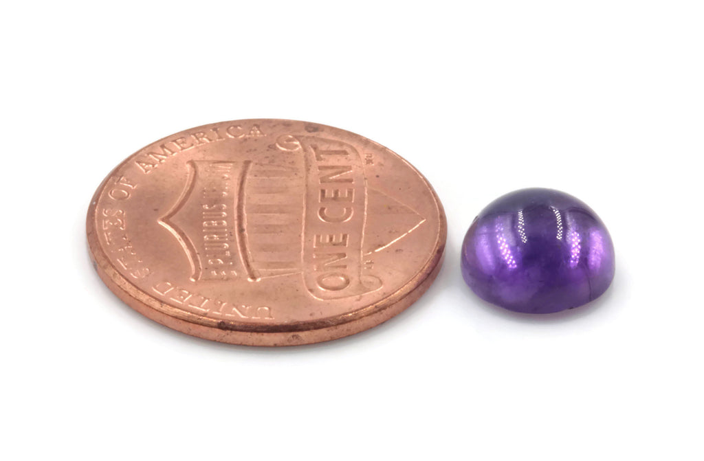 Natural amethyst gemstone amethyst cabochon loose stone genuine amethyst stone loose amethyst amethyst loose stone 8mm 2.23ct-Planet Gemstones