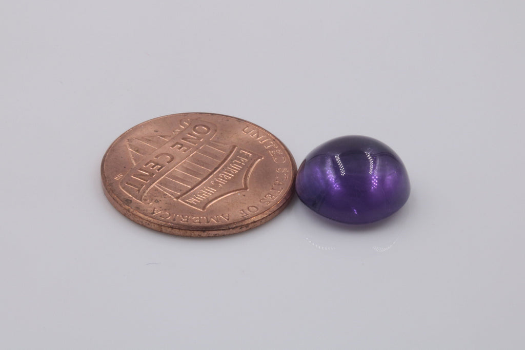 Natural amethyst gemstone amethyst cabochon loose stone genuine amethyst stone loose amethyst amethyst loose stone 11mm 5.15ct-Planet Gemstones