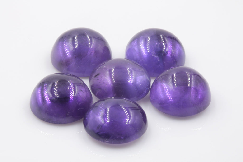 Natural amethyst gemstone amethyst cabochon loose stone genuine amethyst stone loose amethyst amethyst loose stone 13mm 8.4ct-Planet Gemstones