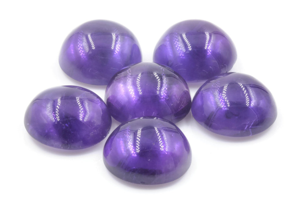 Natural amethyst gemstone amethyst cabochon loose stone genuine amethyst stone loose amethyst amethyst loose stone 15mm 10.96ct-Planet Gemstones