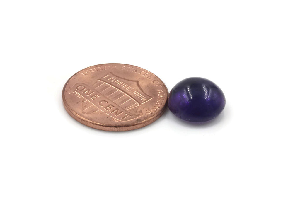 Amethyst cabochon 10mm-Planet Gemstones