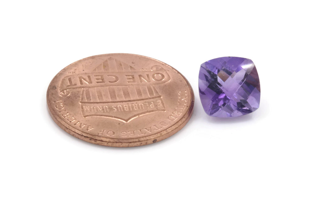 Amethyst Cushion 8mm-Planet Gemstones