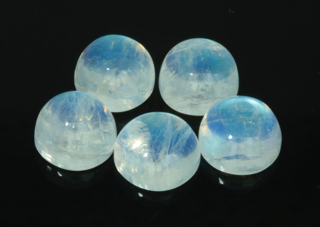 Moonstone cabs 12mm-Planet Gemstones