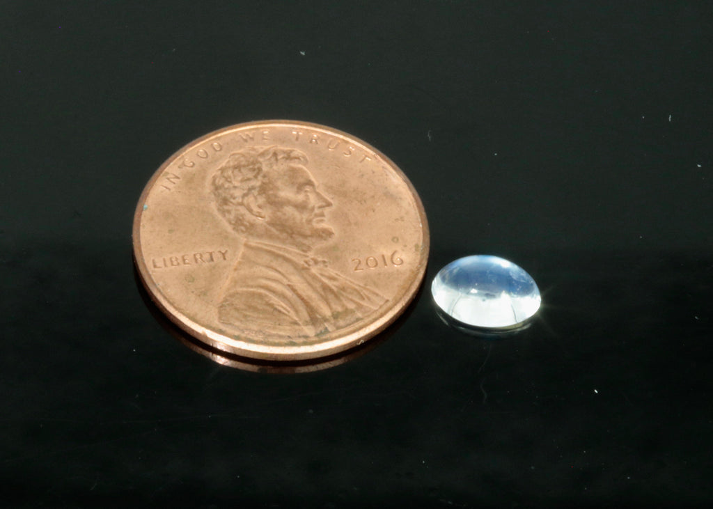 Natural Moonstone Blue moonstone Rainbow Moonstone June Birthstone Moonstone DIY jewelry Supplies Moonstone cabs 7x5mm 1 pc 0.72ct-Planet Gemstones