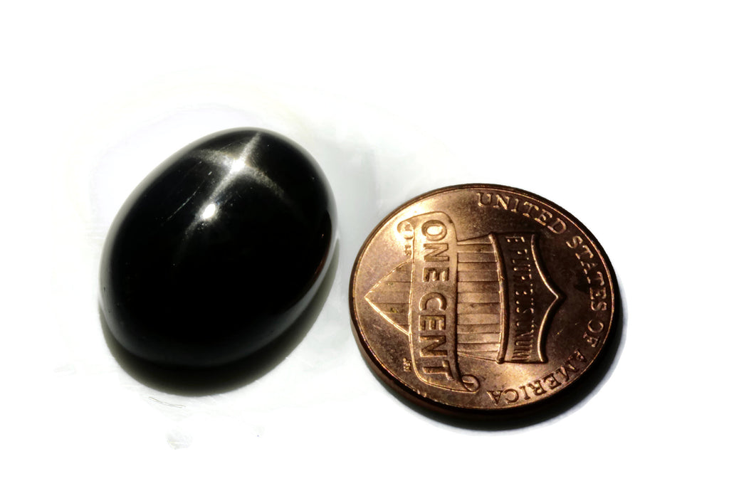 Natural Diopside Star Diopside Black Star Diopside DIY Jewelry Supplies Diopside September birthstone 20x15mm 23.85ct OV DIY Jewelry Supply-Planet Gemstones