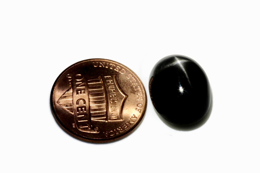 Natural Diopside Star Diopside Black Star Diopside DIY Jewelry Supplies Diopside September birthstone 16x12mm 12.03ct OV DIY Jewelry Supply-Planet Gemstones
