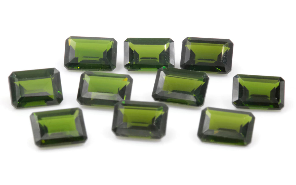 Natural Chrome diopside Green Gemstone Russian diopside Green Diopside DIY jewelry supplies Faceted Chrome diopside 7x5mm-Planet Gemstones