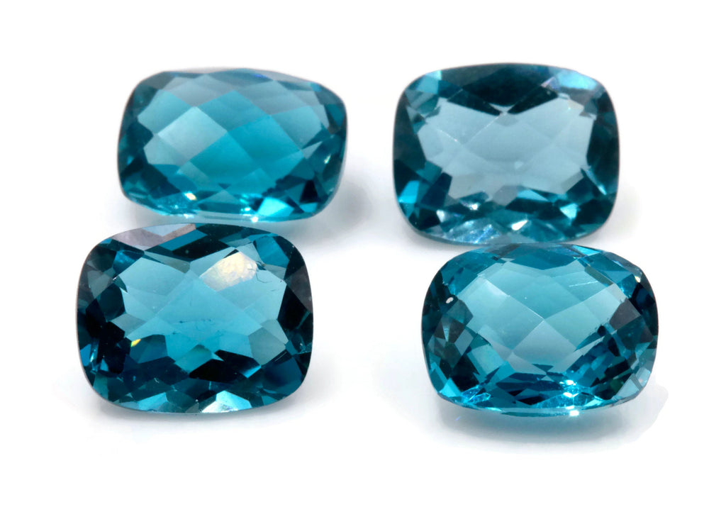 Natural Blue Topaz Gemstone 11x9mm 4.85ct Genuine Blue Topaz Faceted Checkered Blue Topaz November Birthstone Topaz Loose Blue Topaz SKU:111289-Planet Gemstones