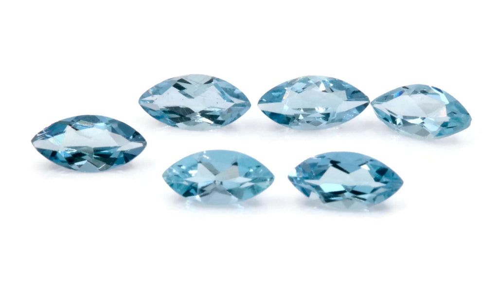 Aquamarine 6x3mm MQ-Aquamarine-Planet Gemstones