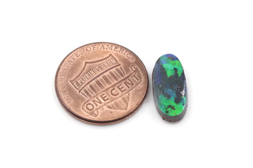 Natural Australian Boulder Opal Genuine Opal Stone Aussie Boulder Opal Stone 3.32ct 15x7mm DIY Jewelry Supplies-Planet Gemstones