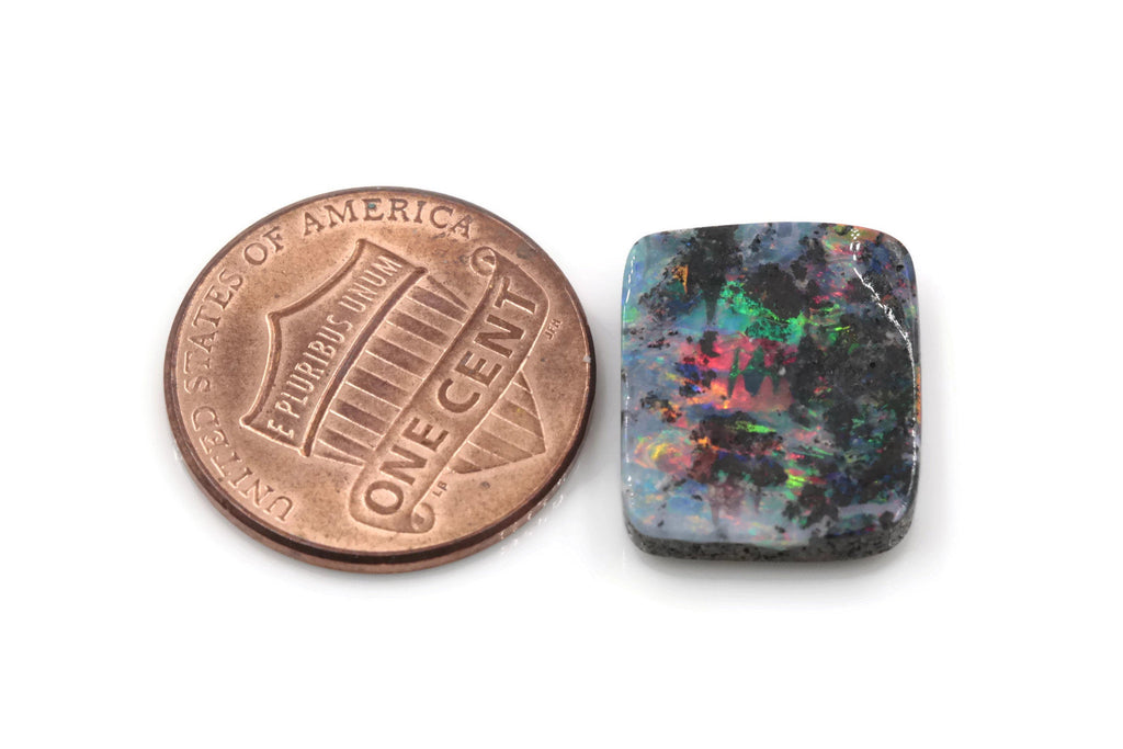 Natural Australian Boulder Opal Genuine Opal Stone Aussie Boulder Opal Stone 7.38ct DIY Jewelry Supplies-Planet Gemstones