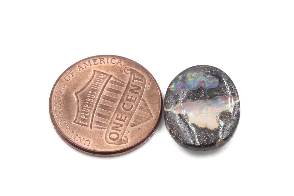 Natural Australian Boulder Opal Genuine Opal Stone Aussie Boulder Opal Stone 6.72ct DIY Jewelry Supplies-Planet Gemstones