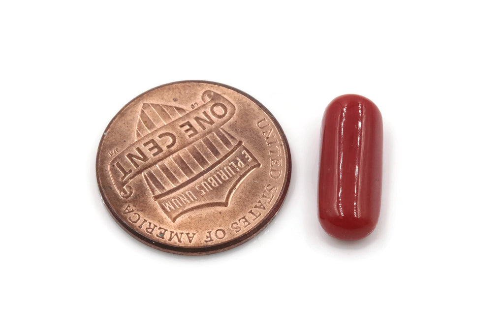 Coral Cabochon 15x6mm-Planet Gemstones