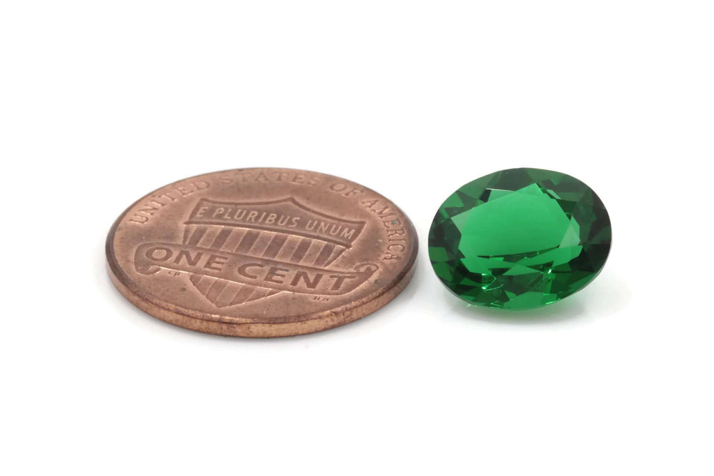 Emerald Simulated Zambian Emerald May Birthstone Emerald Gemstone Emerald Diy Jewelry Supplies Lab Created Emerald Oval 9x11mm 3ct-Planet Gemstones
