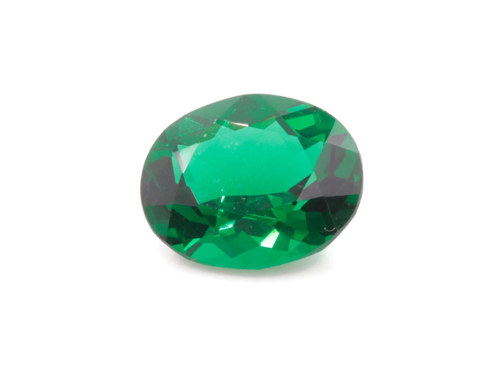 Emerald Simulated Zambian Emerald May Birthstone Emerald Gemstone Emerald Diy Jewelry Supplies Lab Created Emerald Oval 10x12mm 3.80ct-Planet Gemstones