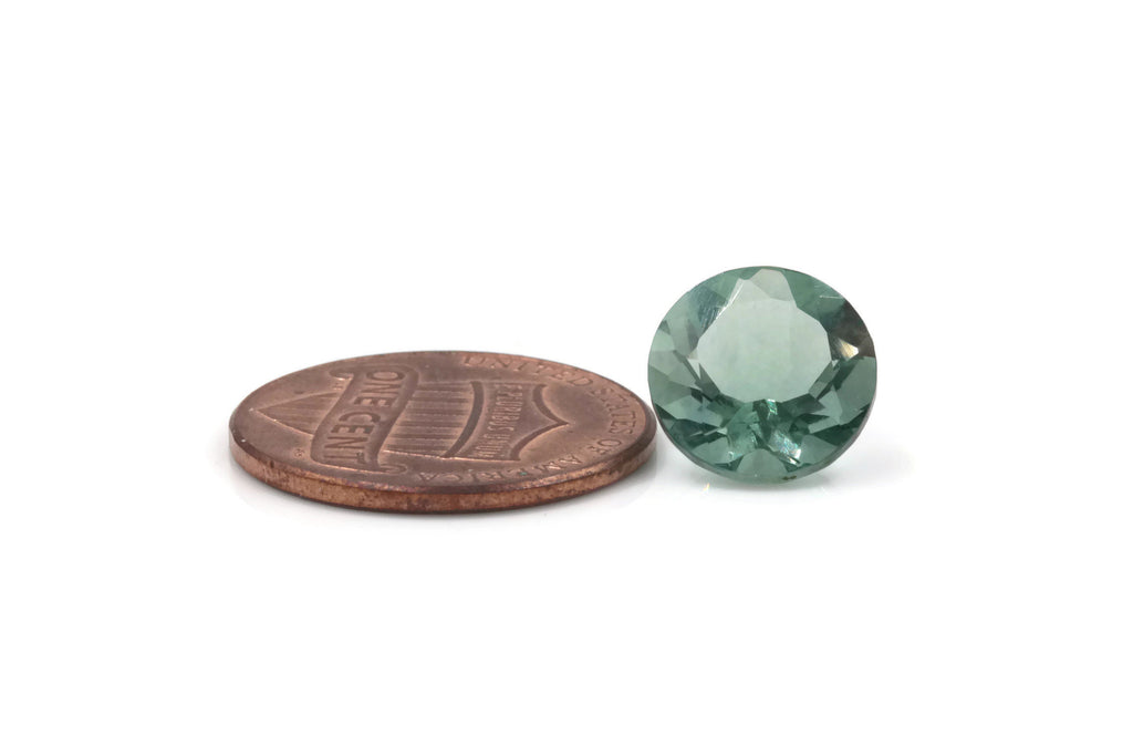 Natural Flourite Flourite Crystal Flourite Flourite Stone Green Flourite 10mm RD Loose Stone SKU:00111476 DIY Jewelry Supplies-Planet Gemstones